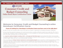 Tablet Screenshot of homebuyercert.org